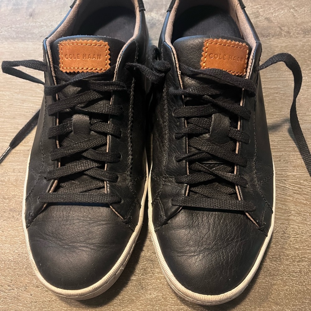 Cole Haan Women’s Black Leather Sneakers